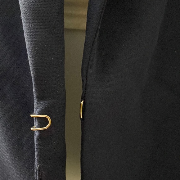 INC Women’s 3/4 Sleeve Menswear Blazer Navy Blue - Picture 14 of 16